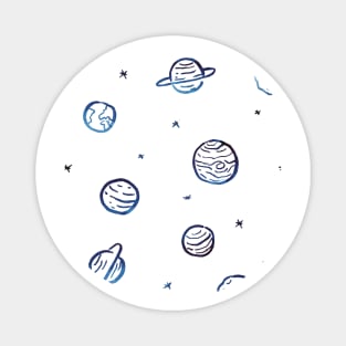 Planets Pattern Magnet